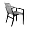 Armen Living Brighton Outdoor Patio Dining Chair in Dark Eucalyptus Wood and Gray Rope 840254332379 - alternate 9